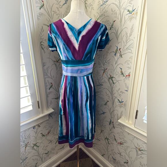 Rabbit Rabbit Rabbit design women’s short sleeves midi dress - Picture 3 of 8